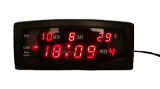 Ceas digital de masa 909-A LED cu alarma si termometru