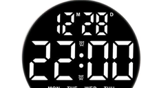 Ceas digital de masa si de perete GH8029 calendar temperatura alarma activare Vocala