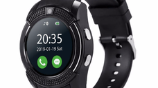 Ceas Smartwatch V8 cu functie apelare SMS camera Bluetooth Android Negru