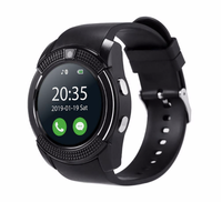 Ceas Smartwatch V8 cu functie apelare SMS camera Bluetooth Android Negru - 1
