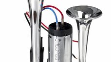 Claxon CHROME cu 2 goarne si compresor