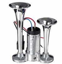 Claxon CHROME cu 2 goarne si compresor - 1