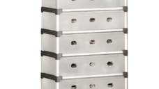Comoda cu 6 sertare cadru metalic design modern organizator depozitare HY 7607