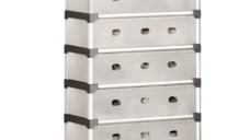 Comoda cu 6 sertare cadru metalic design modern organizator depozitare HY 7607