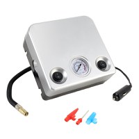 Compresor Auto AC595 12V 80PSI  Argintiu Patrat - 1
