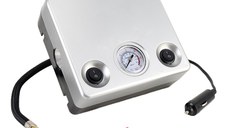 Compresor Auto AC595 12V 80PSI  Argintiu Patrat