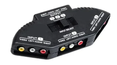 Comutator de semnal video AV Andowl Q AU52 model 3 in 1 negru