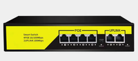 Comutator inteligent de retea Andowl Q JH09 POE cu 6 porturi 100M - 1
