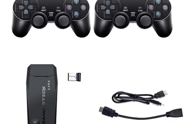 Consola Game stick cu peste 20000 de jocuri incorporate 2 controlere wireless iesire HDM
