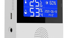 Contor inteligent WiFi Q WD01 temperatura si umiditate display LCD 2.9inch