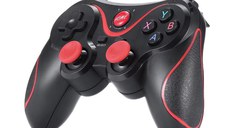 Controler wireless X3 iOS/Android/Windows Bluetooth Baterie reincarcabila Negru/Rosu