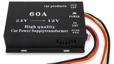 Convertor Auto 60A pentru Tensiune 24V - 12V