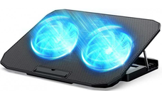 Cooler (racitor) laptop Q-SR03 silentios 13inch cu 2 ventilatoare USB negru