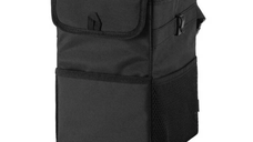 Cos de gunoi auto pliabil cu buzunare de depozitare Negru