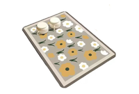 Covoras absorbant bucatarie 30x40 cm Flowers - 1
