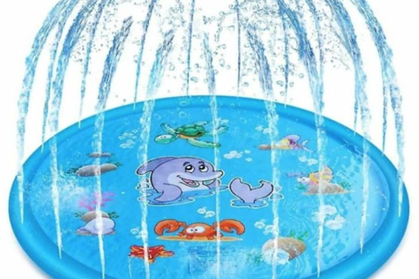 Covoras de joaca gonflabil cu fantana 170 cm