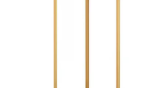 Cuier de colt cu roti impotriva peretelui metalic AURIU 40X40X160