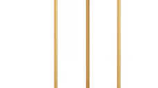 Cuier de colt cu roti impotriva peretelui metalic AURIU 40X40X160