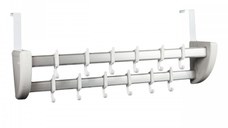 Cuier dublu pentru montare pe usa, 14 x 55 cm