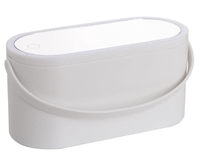 Cutie organizator depozitare farduri pentru calatorie cu oglinda cosmetica - 1