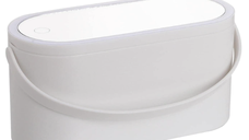 Cutie organizator depozitare farduri pentru calatorie cu oglinda cosmetica