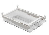 Cutie pentru depozitare oua cu suport prindere la raftul frigiderului - 1