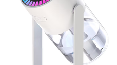 Difuzor si umidificator ultrasonic Q JS09 cu lumina de noapte si proiector de stele, capacitate 280ml
