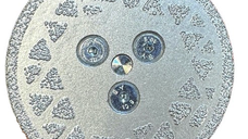 Disc diamantat galvanizat 2 fete diametru 65 mm prindere M14