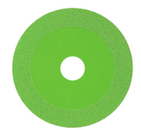 Disc diamantat LASERLINE pentru flex de taiat sticla si cristal 125mm VERDE - 1