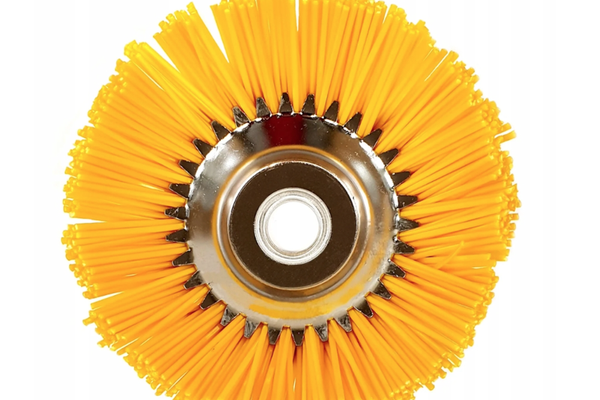 Disc perie matura motocoasa 8inch 200mm, peri nailon, MX962, galben