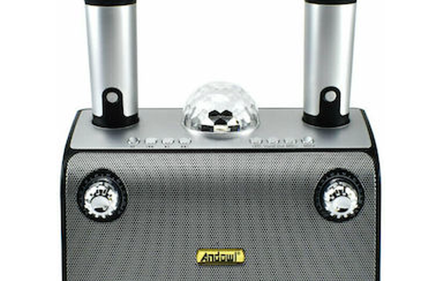 Dispozitiv Karaoke Disco Q YX899 putere 15W cu 2 microfoane wireles