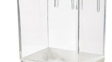 Dozator de cereale 1Kg plastic transparent Alb