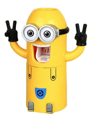 Dozator Minion pasta de dinti si suport periute - 1
