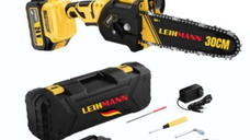 Drujba electrica LEIHMANN cu lama de 30CM si 2 acumulatori 24V 5AH, galben-negru