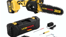 Drujba electrica LEIHMANN lama 30CM cu 2 acumulatori 24V 5AH galben cu negru