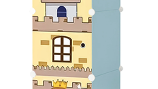 Dulap modular din plastic cu schelet metalic culoare Albastru pentru camera copiilor