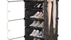 Dulap modular pentru pantofi 4 module cu usi transparente