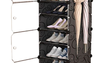 Dulap modular pentru pantofi 4 module cu usi transparente