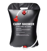 Dus solar pentru camping PVC Capacitate 20L Negru - 1