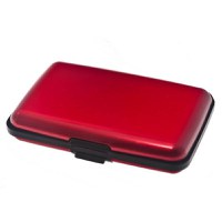 E-Charge Wallet ROSU Portofel Carduri si Incarcator Baterie Externa 2in1 - 1