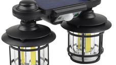 Felinar solar dublu 192 LED cu senzor miscare telecomanda si suport 30W cod JD 2217