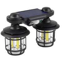 Felinar solar dublu 192 LED cu senzor miscare telecomanda si suport 30W cod JD 2217 - 1