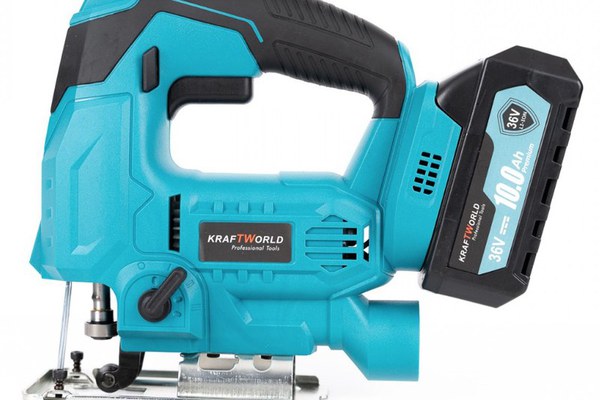 Fierastrau pendular pentru Lemn KraftWorld, 2 acumulatori 36V 10Ah