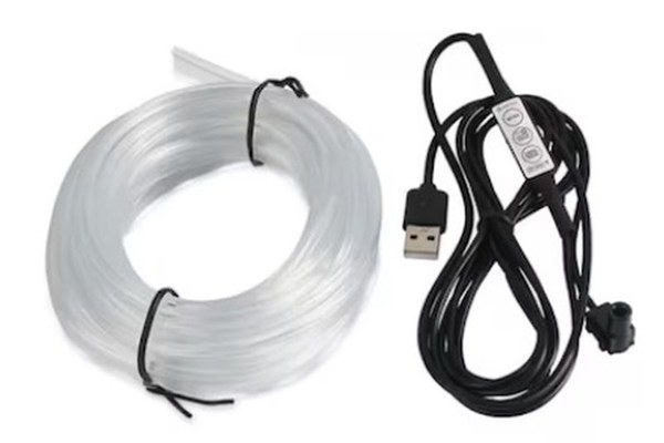 Fir RGB 5m lumina ambientala auto cu alimentare mufa USB