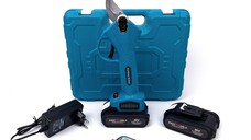 Foarfeca de gradina Kraftworld cu 2 acumulatori pentru vita de vie si crengi 36V Albastru