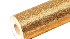 Folie Aluminiu Autoadeziva Aurie Creponata Rezistenta