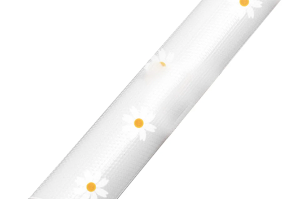 Folie de protectie pentru rafturi 45 x 300cm cu floricele albe