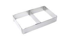Forma dreptunghiulara pentru tort reglabila de 28 pana la 53 cm H-8CM