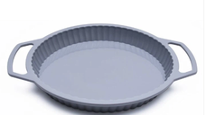 Forma rotunda din silicon pentru Copt Prajituri  24x3.5 cm Gri