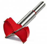 Freza cilindrica pentru lemn 40mm rosie - 1